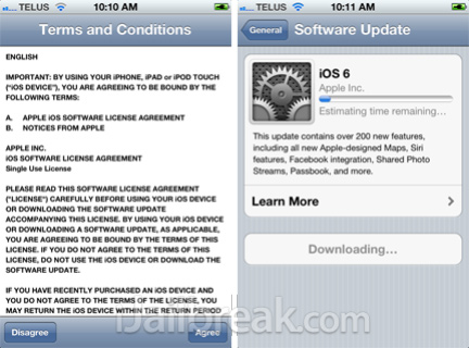 iOS 6 Update Process