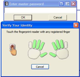 FingerPrint Password Minder