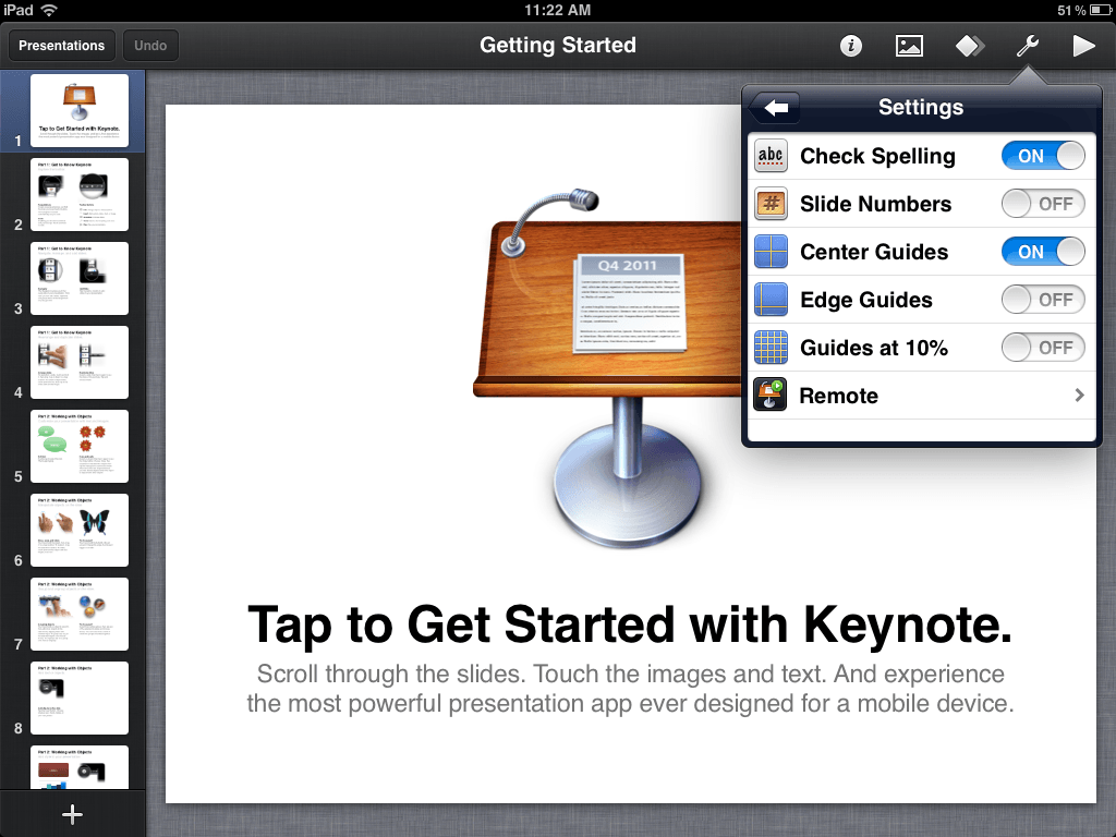 Apple Keynote App